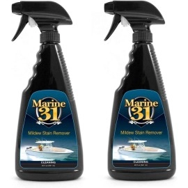 Marine 31 Mildew Stain Remover & Cleaner - Marine & Boat, Home & Patio, Bathroom & Shower Cleaner, 20Oz. - 2-Pack