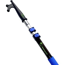 Eversprout 7-To-18 Foot Telescoping Boat Hook Floats, Scratch-Resistant, Sturdy Design Durable & Lightweight, 3-Stage Anodized Aluminum Pole Threaded End For Boating Accessories (18 Feet)
