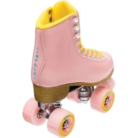 Impala Rollerskates Girl's Impala Quad Skate (Big Kid/Adult) Pink/Yellow 10 (US Men's 8, Women's 10) M