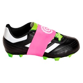 Unique Sports Youth Size Lace Bands Soccer Cleat Lace Cover and Lace Protector - Neon Pink