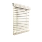 Us Window And Floor 2 Faux Wood 70125 W X 60 H, Inside Mount Cordless Blinds, 70125 X 60, White