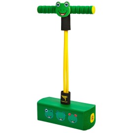 Flybar My First Foam Pogo Jumper For Kids Fun And Safe Pogo Stick For Toddlers, Durable Foam And Bungee Jumper For Ages 3 And Up, Supports Up To 250Lbs (Frog)
