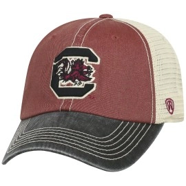 Top of the World South Carolina Fighting Gamecocks Men's Relaxed Fit Adjustable Mesh Offroad Hat Team Color Icon, Adjustable