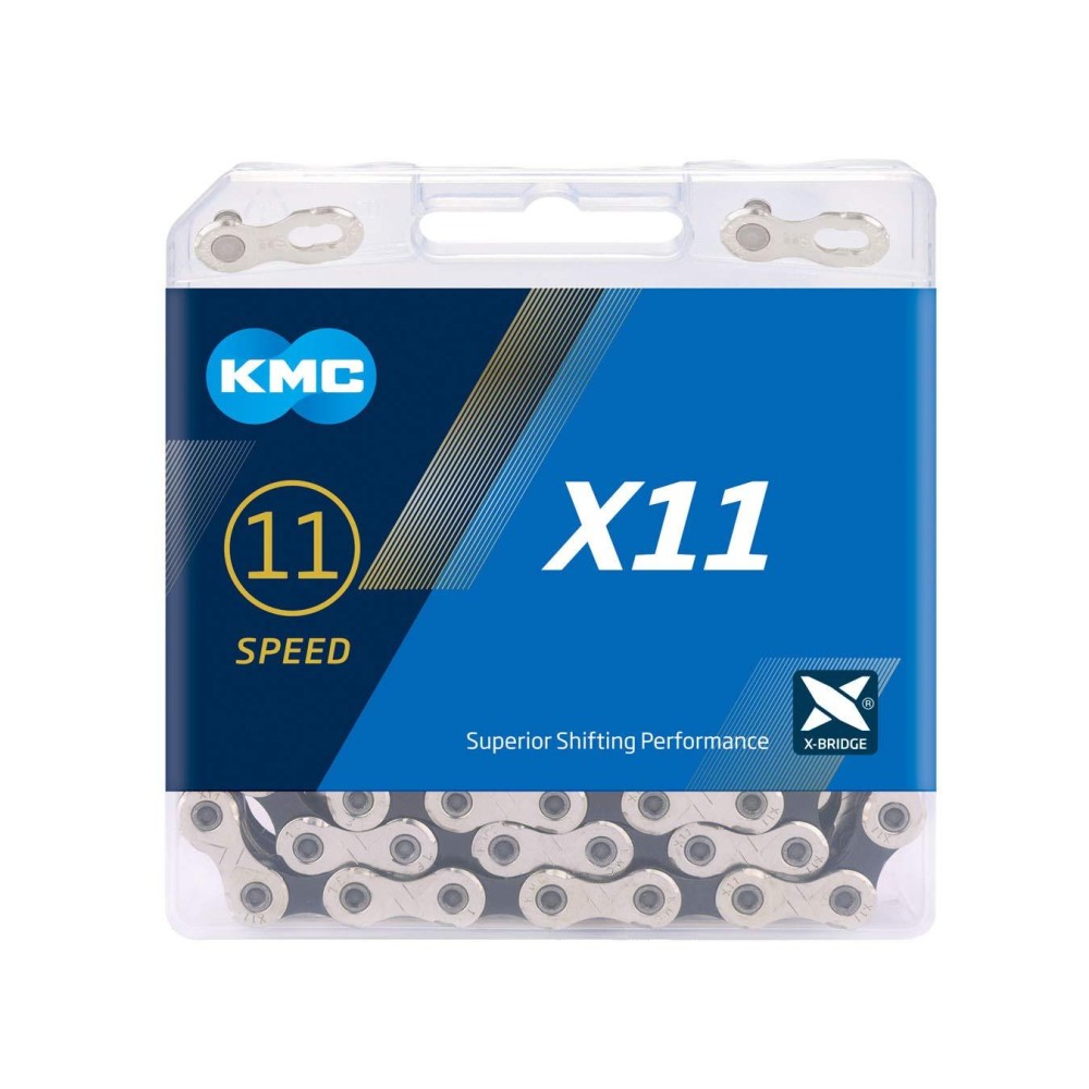 Kmc Unisexs X11 Chain, Silverblack, 114 Link