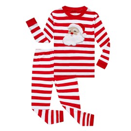 Family Feeling Baby Girls Boys Santa Claus Christmas Pajamas Sets 100 Cotton Sleepwears Kids Infant Pjs Size 18-24 Months Striped