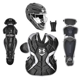 Under Armour Pth Victory Series Catching Kit, Meets Nocsae, Ages 12-16, Black