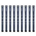 Winn Dri-Tac Midsize (+1/16) Navy Blue - 9 Piece Golf Grip Bundle