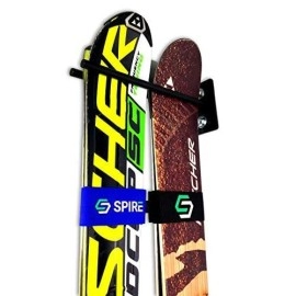 Storeyourboard Couple Ski Wall Storage Rack, 2 Pack, Steel Home Skis Mount, Garage Hook Organizer