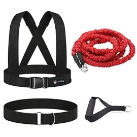 Ynxing Resistance Training Rope Explosive Force Bounce Physical Training Resistance Rope Improving Speed, Stamina And Strength (3M Kit)