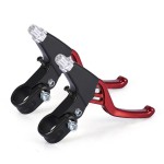 Jadeshay Bicycle Brake Lever V-Brake Handlebar Aluminium Alloy Bike Brake Handle Universal 2.2cm for Most Bicycle Road Bike Mountain Bike (1 Pair,Red)