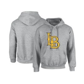 Venley Official Ncaa Long Beach State Menswomens Boyfriend Hoodie Ryllbc06 - Sport Grey, Medium