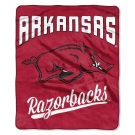 Northwest Ncaa Arkansas Razorbacks Unisex-Adult Raschel Throw Blanket 50 X 60 Alumni