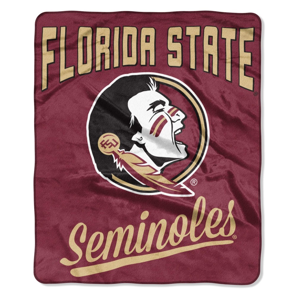 Northwest Ncaa Florida State Seminoles Unisex-Adult Raschel Throw Blanket 50 X 60 Alumni