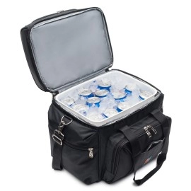 XXX-Extra Large Multiple Meals Cooler Bag (14x13x9.5 in) with Leakproof Hard Liner Bucket. Two Insulated Compartment, Heavy Duty 1680D Fabric, Thick Insulation, Reinforced Stiches, Durable Zipper.