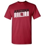 Arizona Retro Repeat - Sports Team City Pride Tailgating T Shirt - Large - Cardinal