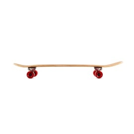 Magneto 44 inch Kicktail Cruiser Longboard Skateboard | Bamboo and Hard Maple Deck | Made for Adults, Teens, and Kids (Red)