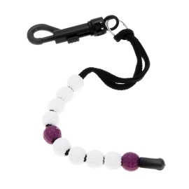 Muxsam 1 Piece Golf Beads Score Counter With Clip (Purple), Golf Stroke Score Count Keeper Putting Score Counter For Referee Caddy Golfer