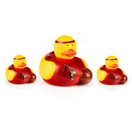 BSI PRODUCTS, INC. NCAA Louisville Cardinals All Star Ducks, red, one Size (Pack of 3)
