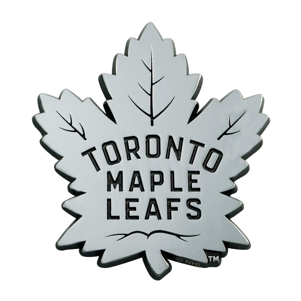 FANMATS 16988 Toronto Maple Leafs 3D Chrome Metal Auto Emblem