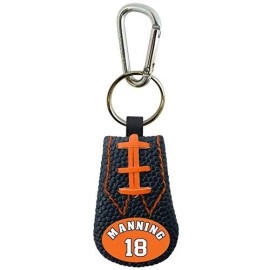 Gamewear Nfl Denver Broncos Keychainteam Color Football Peyton Manning Design, Team Color Football Peyton Manning Design, One Size