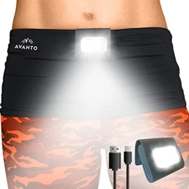 Avanto Clip On Running Light Classic, Original, 200Lumen Led Light, 1H Usetime, Night Running Gear For Runners, Usb Rechargable Running Lights For Runners And Joggers, Addon To Reflective Vests