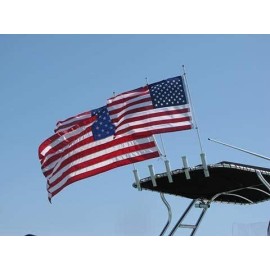 Cool Water Products The Original Rod Holder Boat Flag Pole - No Flag (6 Foot)