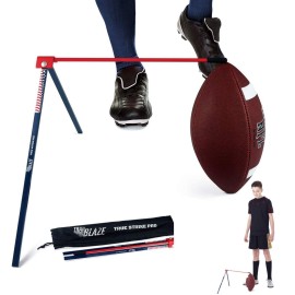 True Strike Pro Football Kicking Tee - The Ultimate Football Kicking Stand Football Tee Holder Compatible With All Ball Sizes - Unleash Your Kicking Potential For Football Field Goal Mastery
