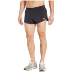 New Balance Mens Accelerate 3 Inch Split Short, Black , Large