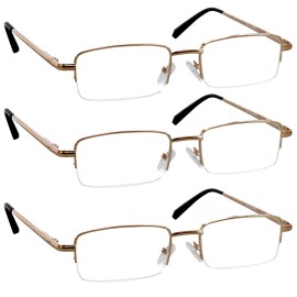 Truvision Readers Reading Glasses - 9509 Hp -3-Gold-150