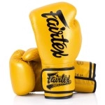 Fairtex Bgv18 Muay Thai Boxing Gloves For Men, Women Kids Mma Gloves For Martial Artsmade From Micro Fiber Is Premium Quality, Light Weight Shock Absorbent 14 Oz Boxing Gloves-Gold