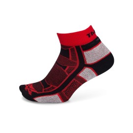 thorlos OAQU Thin cushion Outdoor Athlete Ankle Socks, Red, Small