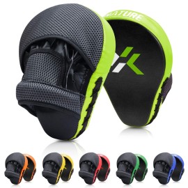 Xnature Essential Curved Boxing Mma Punching Mitts Boxing Pads Wgift Box Hook Jab Pads Mma Target Focus Punching Mitts Thai Strike Kick Shield For Xmas Gift