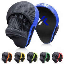 Xnature Essential Curved Boxing Mma Punching Mitts Boxing Pads Wgift Box Hook Jab Pads Mma Target Focus Punching Mitts Thai Strike Kick Shield For Xmas Gift