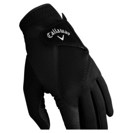 Callaway Golf Thermal Grip, Cold Weather Golf Gloves, Cadet Medium, 1 Pair, (Left and Right) , Black