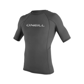 Oneill Mens Basic Skins Short Sleeve Rashguard 3Xl-Tall Graphite (3341Ib)