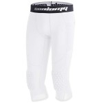 Coolomg Basketball Pants With Knee Pads Kids 34 Compression Tights White S