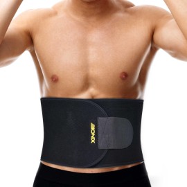 Waist Trainer Trimmer - Accelerates Weight Loss, Fat Burner, Abs Toning, Back Support, Sauna Slimming Belt For Men & Women - Gym Fitness Stomach Sweat Trainer Belts For Exercise, Running And Workout