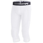 Coolomg Basketball Pants With Knee Pads Kids 34 Compression Tights White Xs