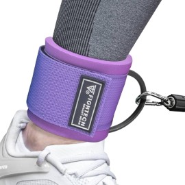 Fightech Ankle Straps For Working Out - Revitalize Your Lower Body Sculpting With Comfortable And Durable Ankle Strap For Cable Machine Pair Litemotion (Lavender, Pair)