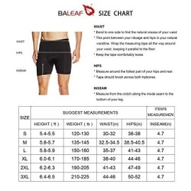 Baleaf Mens Cycling Underwear Shorts 3D Padded Bike Bicycle Pants Quick-Dry Tights Blue Size Xxl