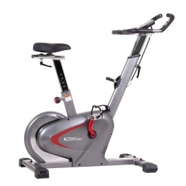 Body Rider BCY6000, Indoor Upright Bike with Curve-Crank Technology, Rear Flywheel, Grey/Black/Red