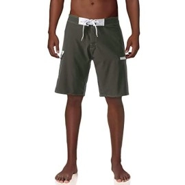 Nonwe Mens Swim Trunks Quick Dry Summer Vacation Zipper Pocket Beach Shorts Green 42