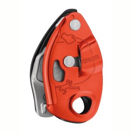 Petzl Grigri Belay Device - Belay Device With Cam-Assisted Blocking For Sport, Trad, And Top-Rope Climbing - Red