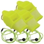 Fox 40 Sonik Blast Cmg Wbreakaway Lanyard 3 Pack (Neon Yellow)