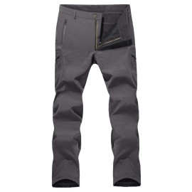 Snowboard Pants Men Work Pants For Men Tactical Pants For Men Camping Pants Skiing Pants Softshell Pants Waterproof Pants Snow Pants Gray