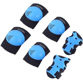 Bosoner Kids Knee Pads Set For 3-15 Year, Knee Elbow Pads And Wrist Guards For Boysgirls, Child Protective Gear For Biking, Skating, Skateboarding, Roller Skating, Cycling, Scooter