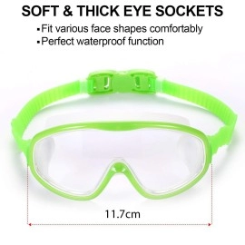 2 Pack Kids Swim Goggles, Swimming Glasses for Children from 3 to 15 Years Old