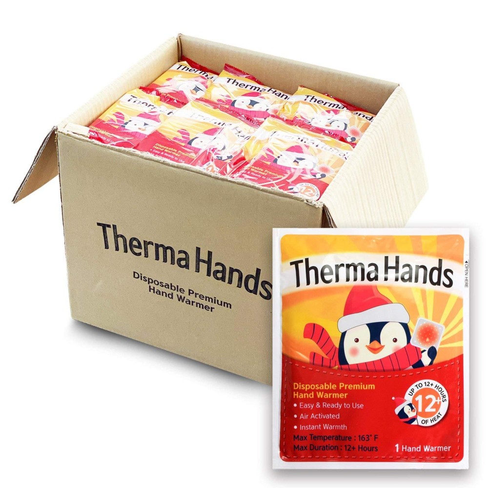 Hand Warmers (180 Packs) - Premium (Size: 35 Inch X 4 Inch, Duration: 12 Hours, Max Temp: 163 F) Air-Activated, Convenient, Safe, Natural, Odorless, Long Lasting Hand Warmers Bulk