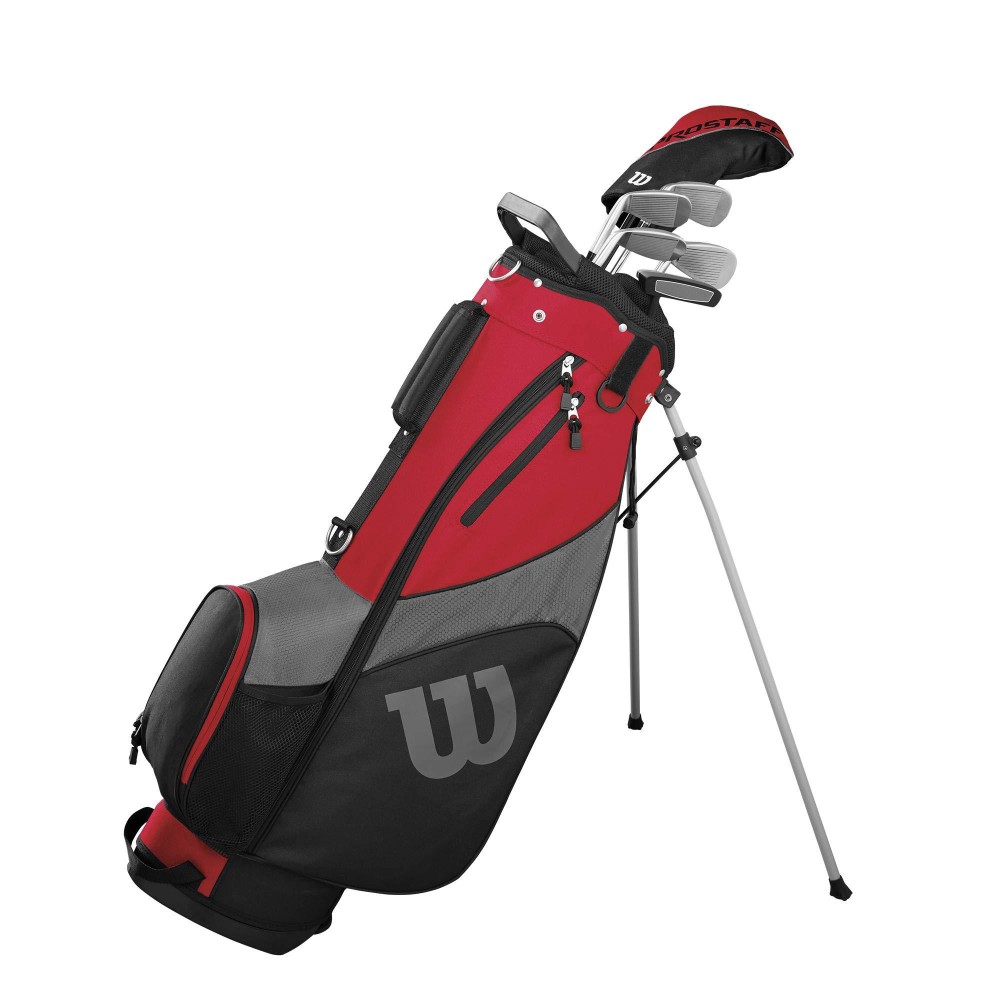 Wilson Golf Pro Staff Sgi Half Set, Golf Club Set For Men, Right-Handed, Suitable For Beginners And Advanced, Steel, Red, Wgg150007