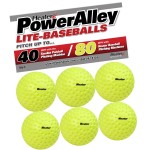 Heater Sports [6 Pack] PowerAlley 80 MPH Lite Balls & Trend Sports Sandlot 40 MPH Lite Balls for Heater Sports & Trend Sports Pitching Machines